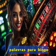 palavras para bingo cha de bebe